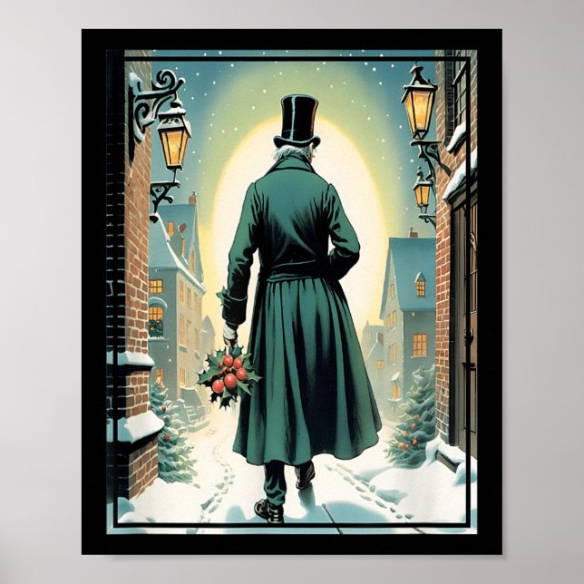 Charles Ens Christmas Clic Book Ebeneezer Scrooge  Poster (Front)