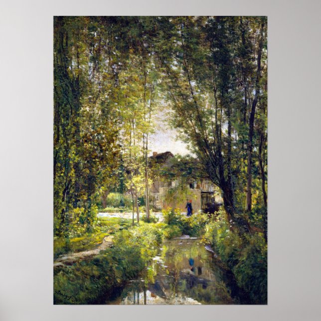 Charles-François Daubigny Landscape with a Sunlit Poster (Front)