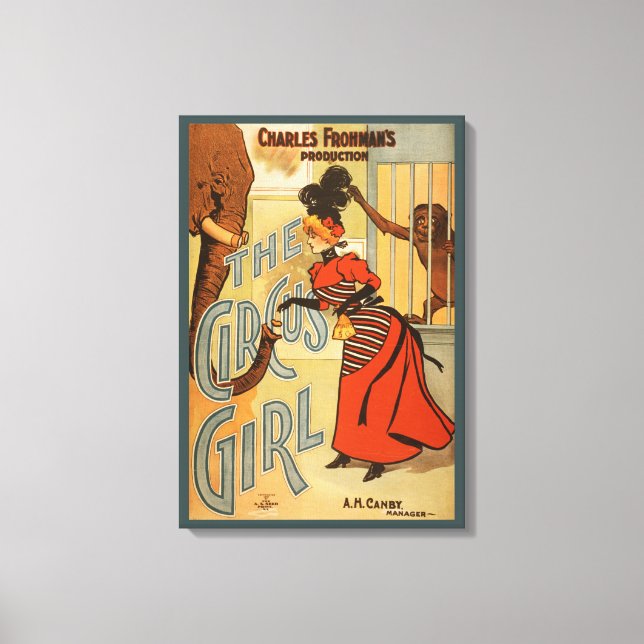 Charles Frohman's Production, The Circus Girl 2 Canvas Print (Front)