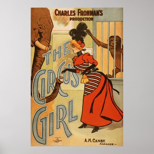 Charles Frohman's Production, The Circus Girl 2 Poster (Front)