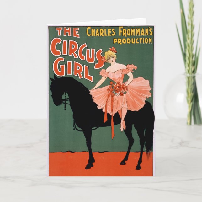 Charles Frohman's Production, The Circus Girl 3 Card (Front)
