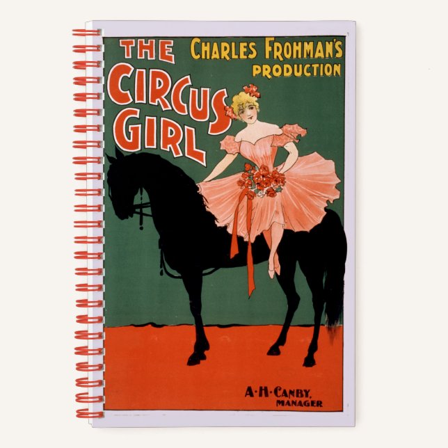 Charles Frohman's Production, The Circus Girl 3 Notebook (Front)