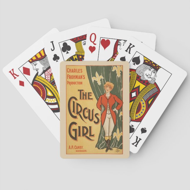 Charles Frohman's Production, The Circus Girl Playing Cards (Back)