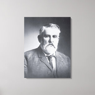 Charles Goodnight (b/w photo) Canvas Print