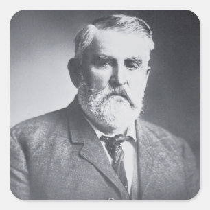 Charles Goodnight (b/w photo) Square Sticker