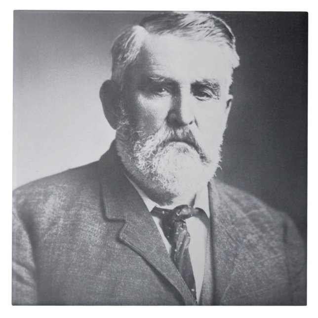 Charles Goodnight (b/w photo) Tile (Front)