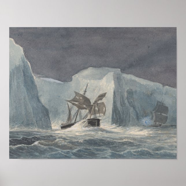 Charles Hamilton Smith - The Erebus Passing Poster (Front)