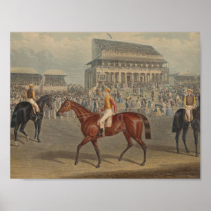 Charles Hunt - Racing - The Derby, 1847 - Cossack Poster