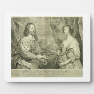 Charles I (1600-49) and Henrietta Maria (1609-69) Plaque