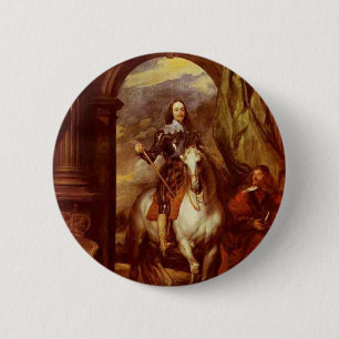 Charles I 6 Cm Round Badge