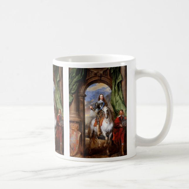 Charles I on Horseback by Van Dyck Coffee Mug (Right)
