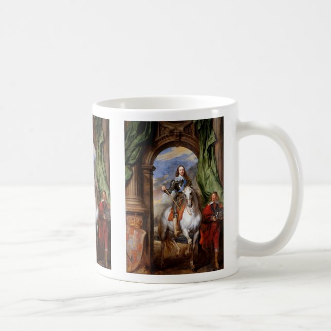 Charles I on Horseback by Van Dyck Coffee Mug (Right)