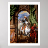 Charles I on Horseback by Van Dyck