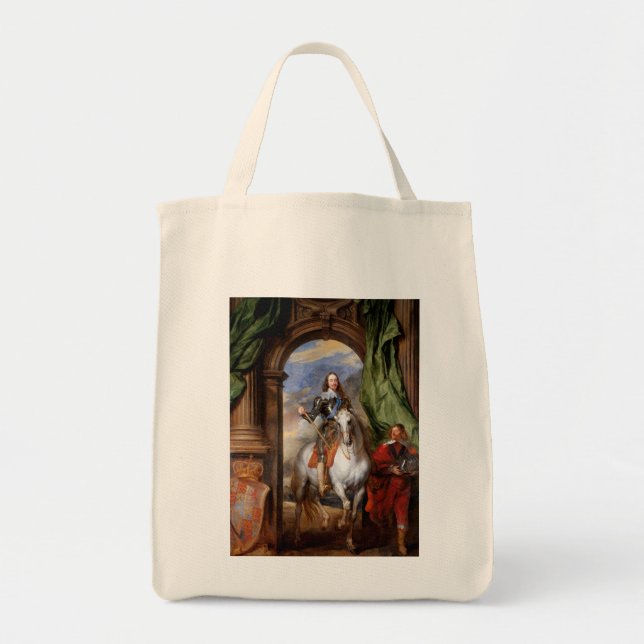 Charles I on Horseback by Van Dyck Tote Bag (Front)