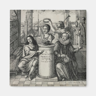Charles II (1630-85) as Patron of the Royal Societ Magnet