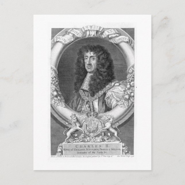 Charles II (1630-85) King of Great Britain and Ire Postcard (Front)