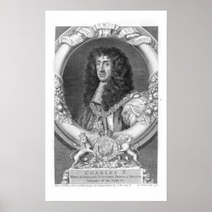 Charles II (1630-85) King of Great Britain and Ire Poster