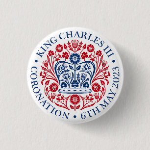 Charles III Coronation 3 Cm Round Badge
