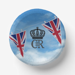 Charles III paper plate - street party/coronation