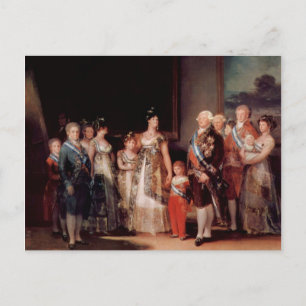Charles IV of Spain and His Family - Goya Postcard