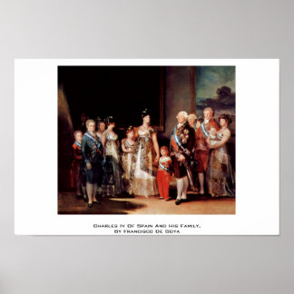 Charles Iv Of Spain And His Family Poster