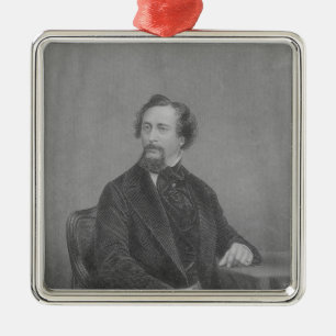 Charles John Huffam Dickens Metal Tree Decoration
