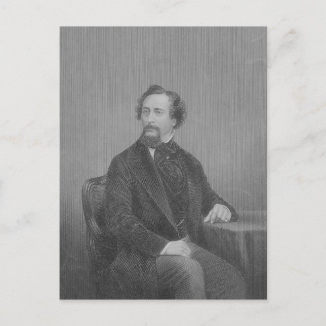 Charles John Huffam Dickens Postcard (Front)