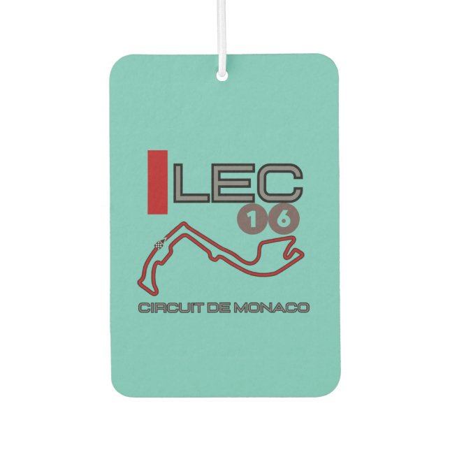 Charles Leclerc, Formula 1, Monaco Grand Prix Car Air Freshener (Front)