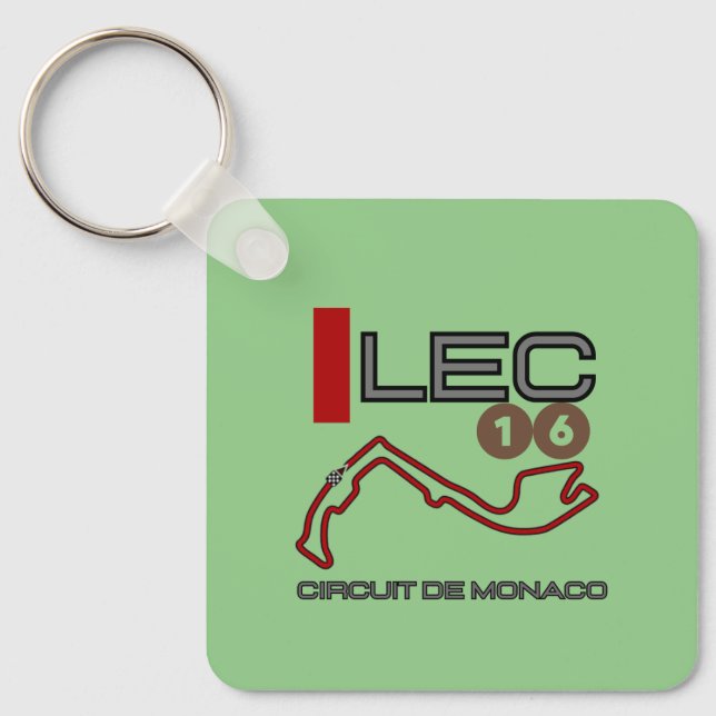 Charles Leclerc, Formula 1, Monaco Grand Prix Key Ring (Front)
