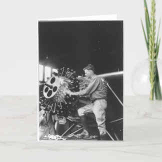 Charles Lindbergh Circa 1927 Card