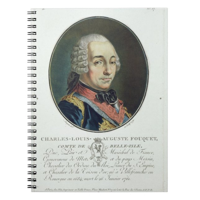 Charles-Louis-Auguste Fouquet (1684-1761) from 'Po Notebook (Front)
