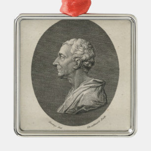 Charles Louis de Secondat, Baron de Montesquieu Metal Tree Decoration