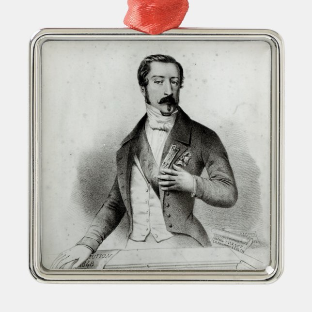 Charles Louis Napoleon Bonaparte Metal Tree Decoration (Front)