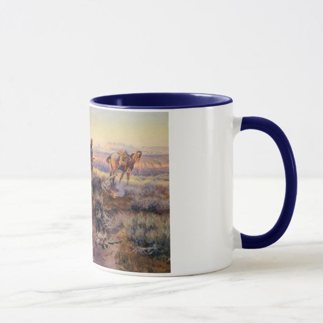 Charles M. Russell's Paying the Fiddler (1919) Mug (Right)