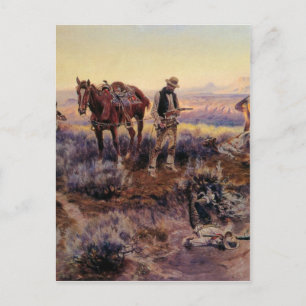 Charles M. Russell's Paying the Fiddler (1919) Postcard