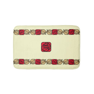Charles Mackintosh Arts & Crafts Style Rose Frieze Bath Mat