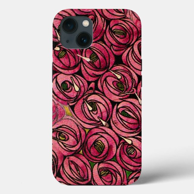 Charles Mackintosh painting, Roses, Case-Mate iPhone Case (Back)