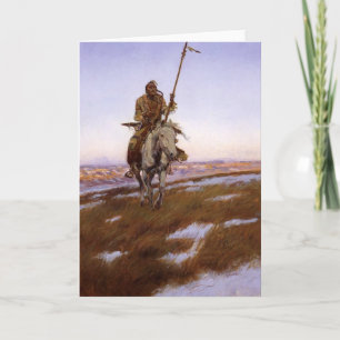 Charles Marion Russell - Cree Indian Card