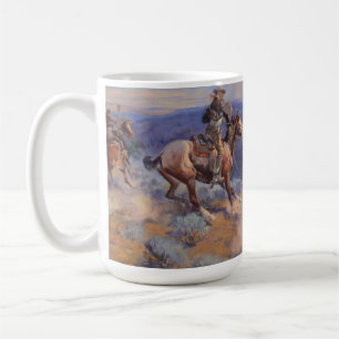 Charles Marion Russell - Loops And Swift Horses Coffee Mug