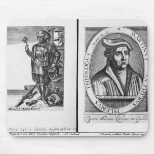 Charles Martel and Martin Luther Mouse Mat