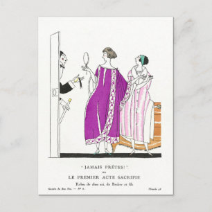 Charles Martin Fashion Holiday Postcard