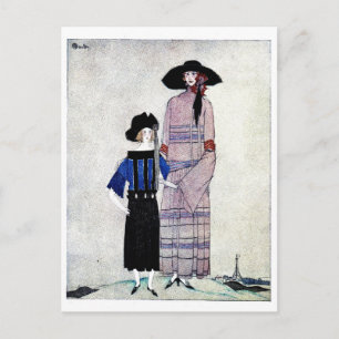 Charles Martin Fashion Holiday Postcard