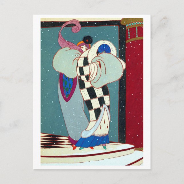 Charles Martin Fashion Holiday Postcard (Front)