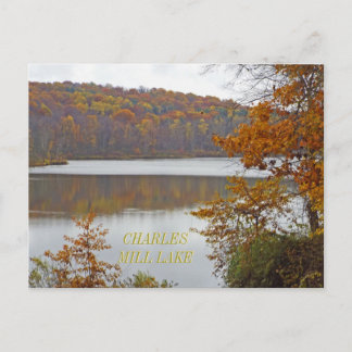CHARLES MILL LAKE IN FALL/MANSFIELD, OHIO USA POSTCARD