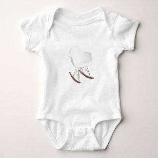 Charles & Ray Eames Shell Eiffel Rocking Chair Baby Bodysuit