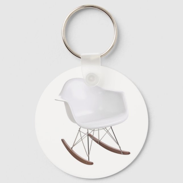 Charles & Ray Eames Shell Eiffel Rocking Chair Key Ring (Front)