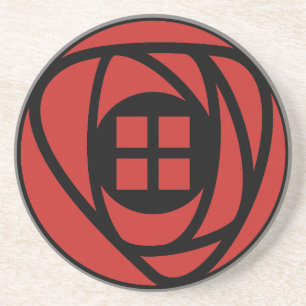 Charles Rennie Mackintosh Arts & Crafts Style Rose Coaster