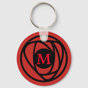 Charles Rennie Mackintosh Arts & Crafts Style Rose Key Ring