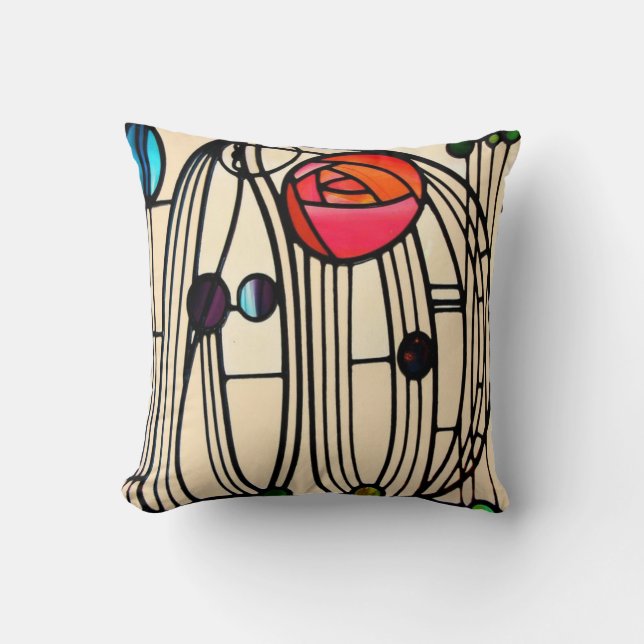 Charles Rennie Mackintosh Cushion (Front)