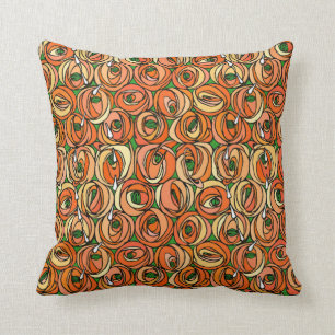 Charles Rennie Mackintosh flowers design Cushion